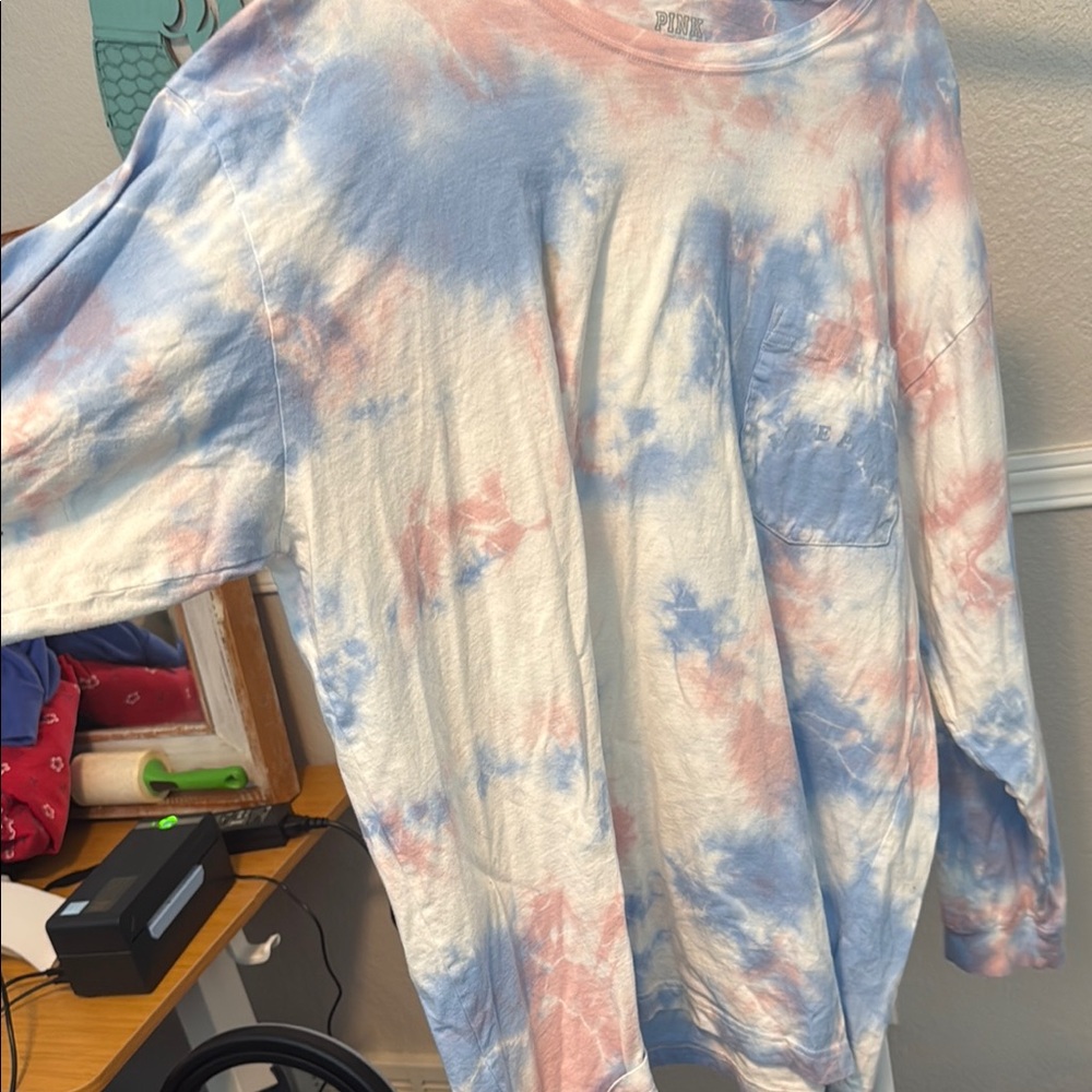 PINK Victoria's Secret Tie-Dye Long Sleeve Tee